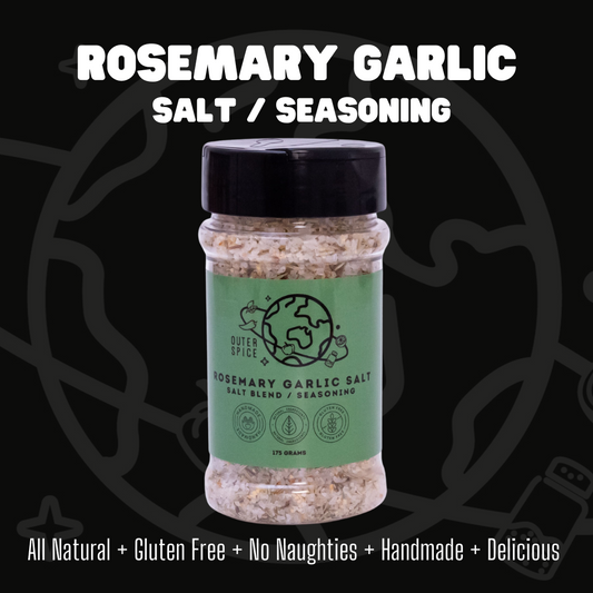 Rosemary Garlic Salt 175g Shaker - AWARD WINNING